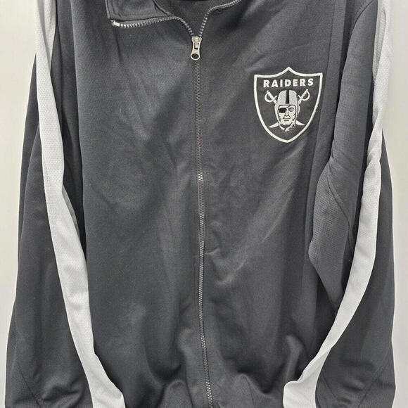 NFL Team Apparel Las Vegas Raiders Full‎ Zip Hoodie Size XL NWT - Picture 1 of 15